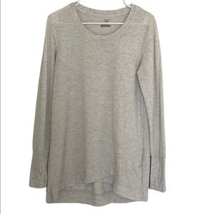 Athleisure tunic sweatshirt